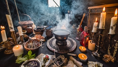 black magic spell casting ingredients and tools